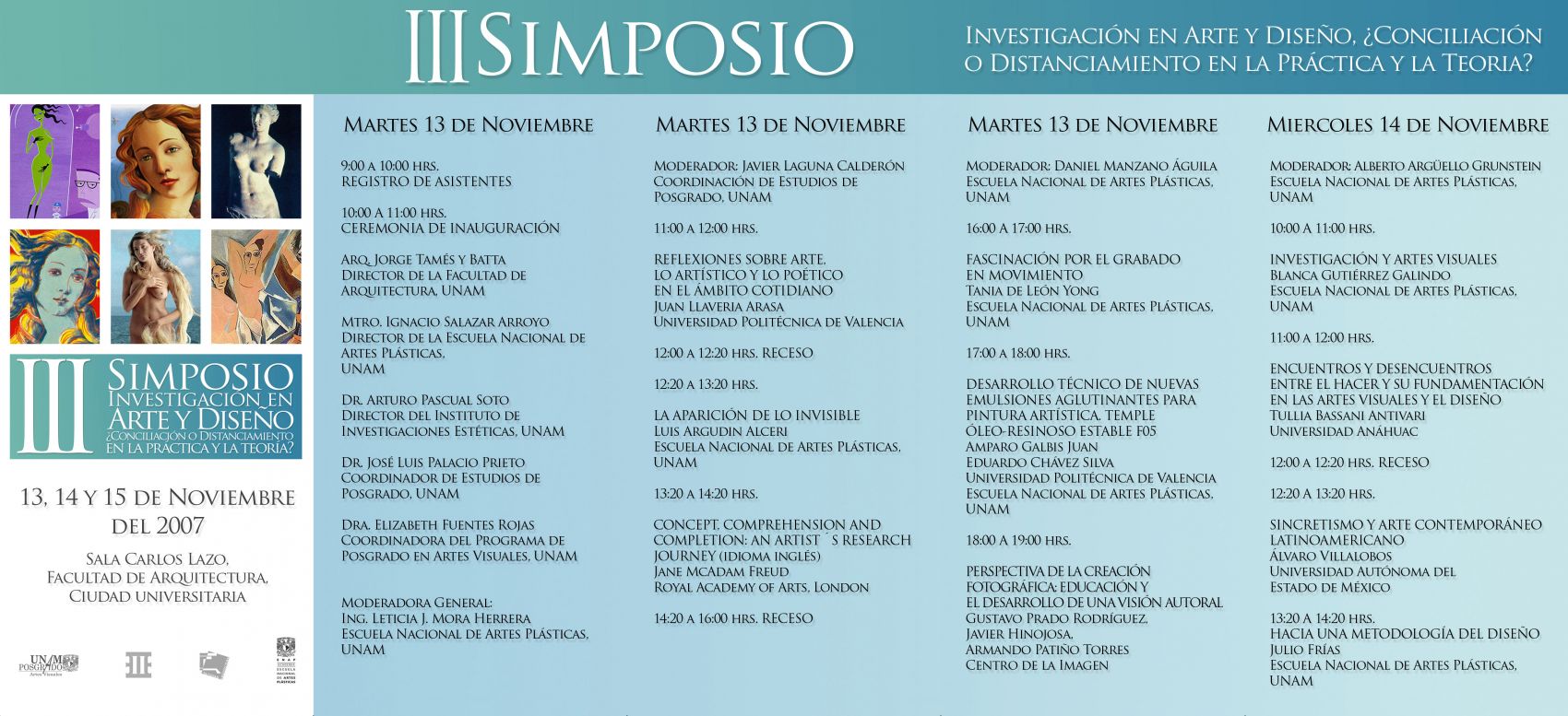 3er Simposio: Investigación en arte y diseño: conciliación o distanciamiento en la práctica y la teoría