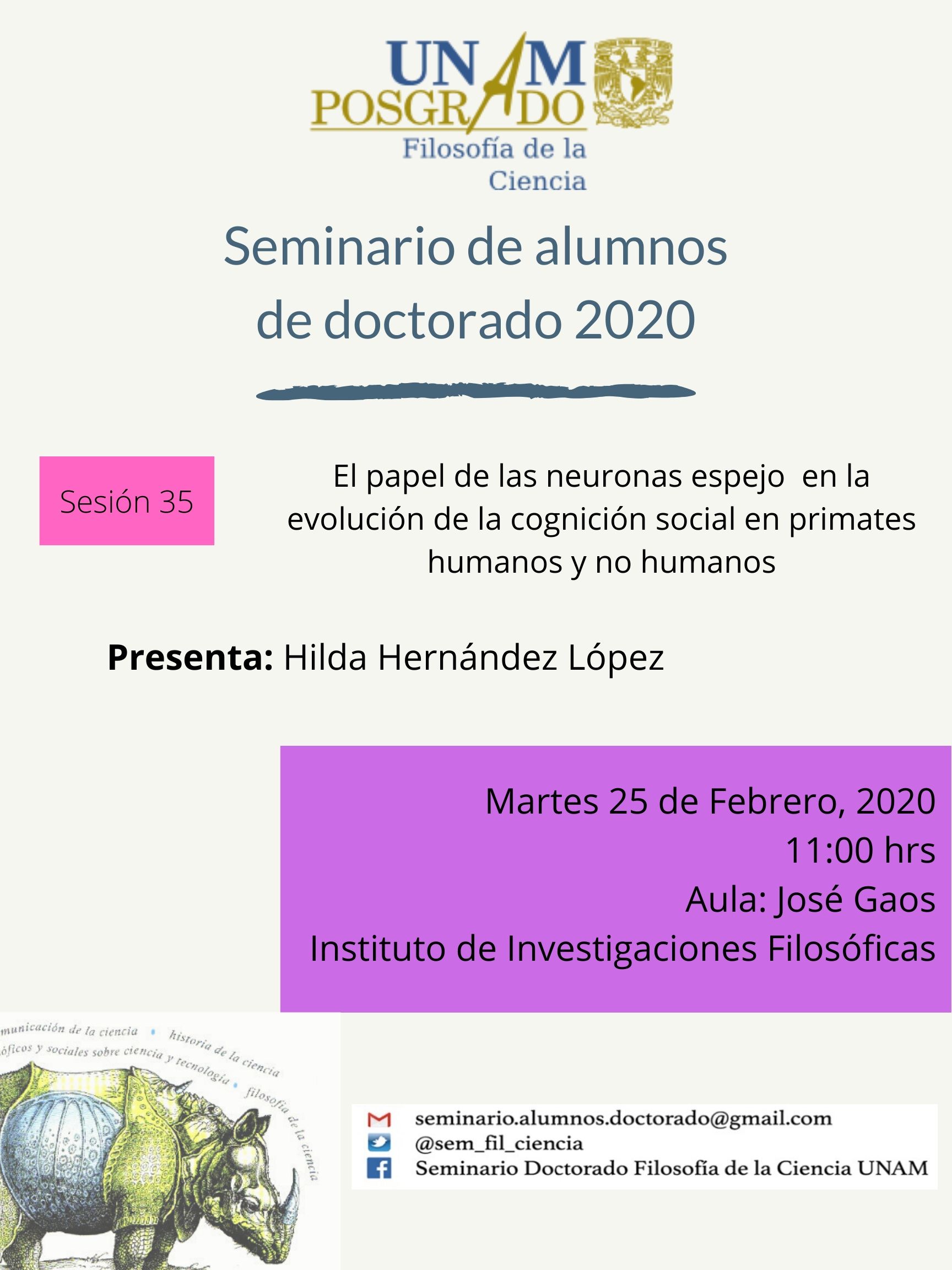 Sesión 35 Seminario De Alumnos De Doctorado 7006